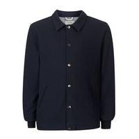 Mens Blue HYMN Navy Waffle Textured Coach Jacket*, Blue