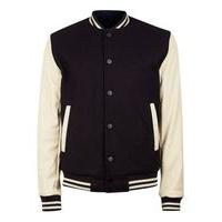 Mens Blue Navy Varsity Bomber Jacket, Blue