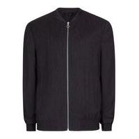 Mens Blue Navy Melange Smart Bomber Jacket, Blue