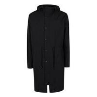 Mens Black Citizen Print Lightweight Parka, Black