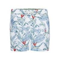 mens white tommy hilfiger floral shorts white