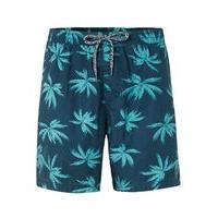 Mens GLOBE Blue Palms Print Shorts*, Blue