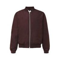 Mens Red Burgundy Lightweight Bomber Jacket, Red