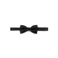 Mens Black Textured Bow Tie, Black