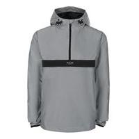 Mens Metallic NICCE Grey And Black Cagoule, Metallic