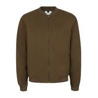 Mens Green Khaki Lightweight Cotton Bomber Jacket, Green