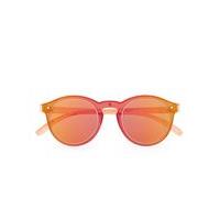 mens pink layover round sunglasses pink