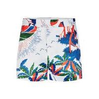 mens multi topman design white needles print shorts multi