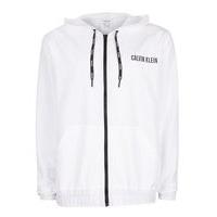 Mens CALVIN KLEIN White Windbreaker Jacket, White