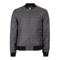 Mens PETER WERTH Grey Check Lightweight Bomber Jacket*, Grey