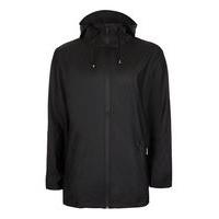 mens rains black windbreaker jacket black