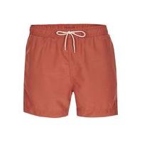 Mens SELECTED HOMME Dark Red Swim Shorts, Red