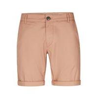 Mens SELECTED HOMME Stucco Pink Cotton Shorts, Pink