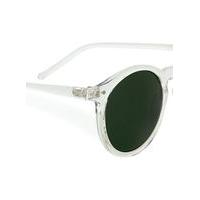 mens white selected homme green lens round sunglasses white