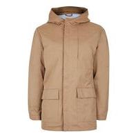 Mens SELECTED HOMME Brown Hooded Jacket, Brown