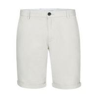 Mens Brown SELECTED HOMME Stone Ribbed Slim Shorts, Brown