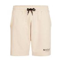 Mens Stone NICCE Khaki Sweat Shorts, Stone