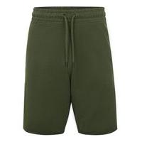 mens khaki raw hem jersey shorts khaki