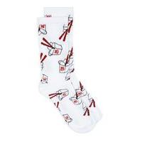 Mens White Takeaway Tube Socks, White