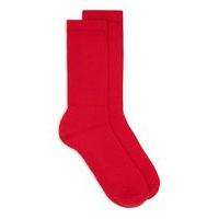 Mens Red Tube Socks, Red