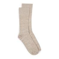 Mens Stone and White Twist Socks, Stone