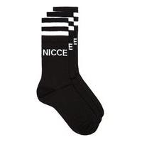 Mens NICCE Black Tube Socks 3 Pack, Black