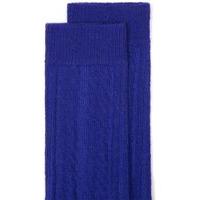 Mens WOLSEY Blue Cable Textured Wool Rich Socks, Blue