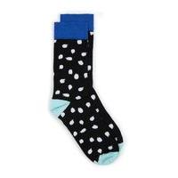 Mens Black Polka Dot Socks, Black