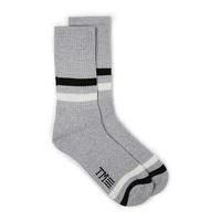 Mens Grey Twist Tube Socks, Grey