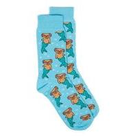 Mens Blue Merpug Socks, Blue