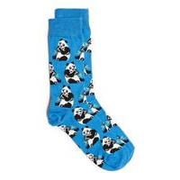 Mens Blue Panda Socks, Blue