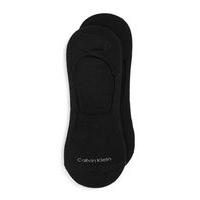 Mens CALVIN KLEIN Black No Show Socks 2 Pack, Black