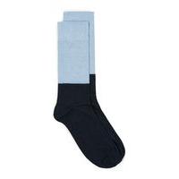 mens selected homme blue waffle textured socks blue