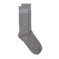 Mens SELECTED HOMME Grey Ribbed Socks, Grey