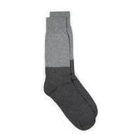 Mens SELECTED HOMME Grey Waffle Textured Socks, Grey