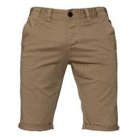 Mens Slim Fit Taupe Chino Shorts