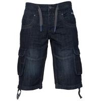 Mens Dark Stonewash Denim Shorts