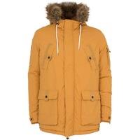 Mens Yellow Winter Jacket With Fur Trim Hood