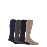 Mens 4 Pair Drew Brady Long Military Action Work Socks