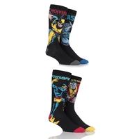 Mens 4 Pair SockShop Marvel X-Men Wolverine, Beast, Cyclops and Colossus Cotton Socks
