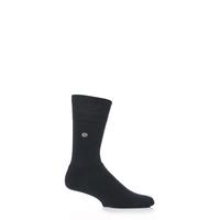 mens 1 pair gentle grip cushioned foot plain charcoal socks