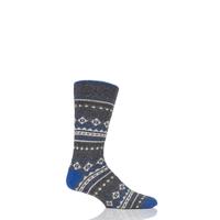 mens 1 pair urban knit fairisle wool boot socks