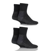 Mens & Ladies 4 Pair Workforce Safety Trainer Socks