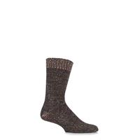 mens 1 pair urban knit multi twist marl cotton socks