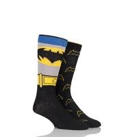 Mens 2 Pair SockShop DC Comics Mix Batman Socks