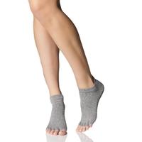 Mens and Ladies 1 Pair ToeSox Half Toe Organic Cotton Low Rise Yoga Socks
