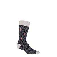 Mens 1 Pair Urban Knit Bubble Effect Cotton Socks