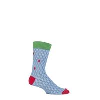 mens 1 pair urban knit bubble effect cotton socks