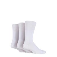 mens 3 pair gentle grip plain cotton suit socks