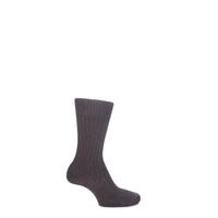 Mens & Ladies 1 Pair SockShop of London Bamboo Short Ribbed Boot Socks With Cushioning